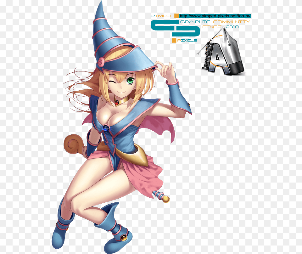 Dark Magician Girl Cartoon, Book, Comics, Publication, Baby Free Transparent Png