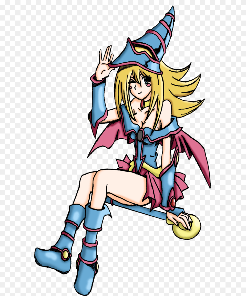 Dark Magician Girl Colored, Book, Comics, Publication, Adult Free Png Download