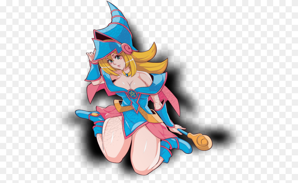 Dark Magician Girl Waifu Sticker Fictional Character, Book, Comics, Publication, Baby Free Transparent Png