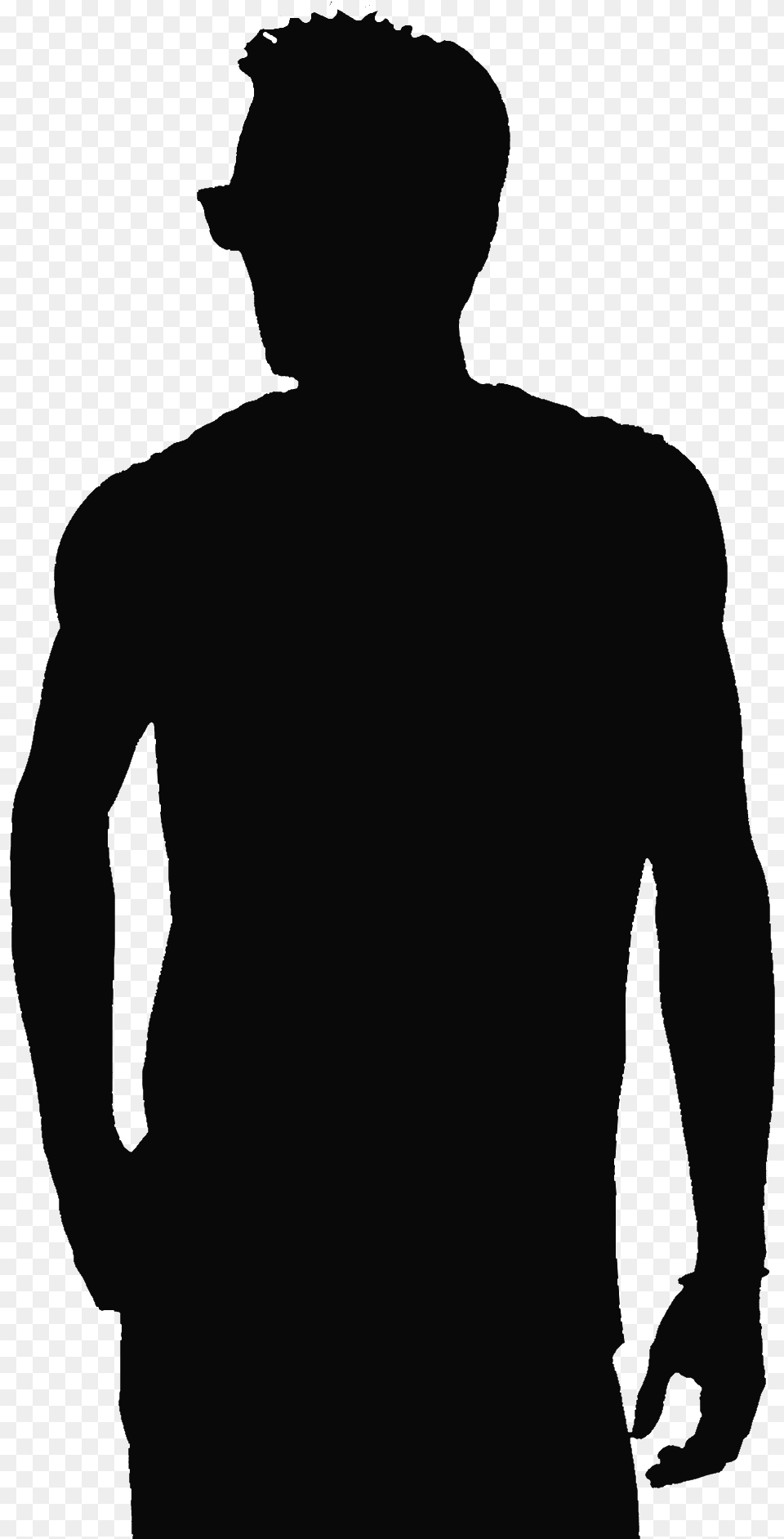 Dark Man Black Color Man, Clothing, Long Sleeve, Silhouette, Sleeve Free Transparent Png