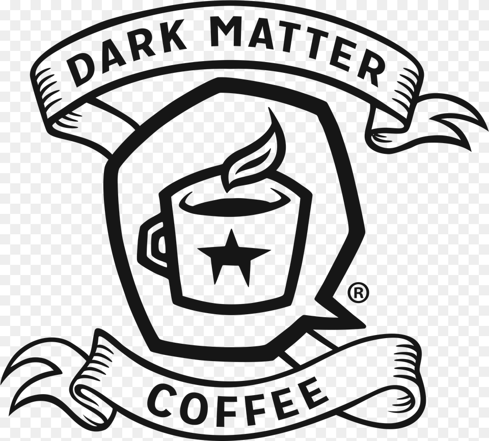 Dark Matter Coffee Logo, Emblem, Symbol, Ammunition, Grenade Free Png