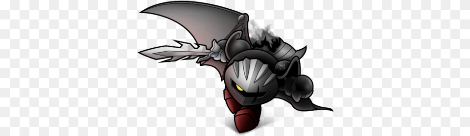 Dark Meta Knight Roblox Mythical Creature, Person, Sword, Weapon, Appliance Free Png