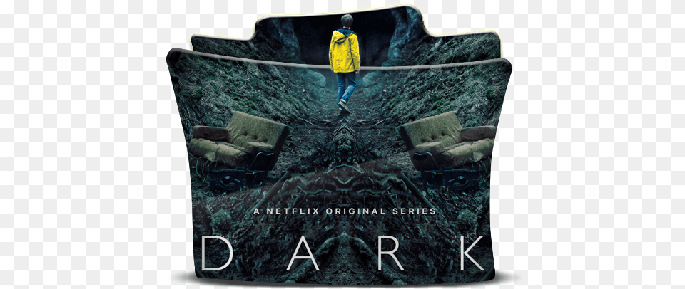 Dark Netflix Icon Serise Dark Serie Folder Icon, Clothing, Coat, Person, Couch Png Image