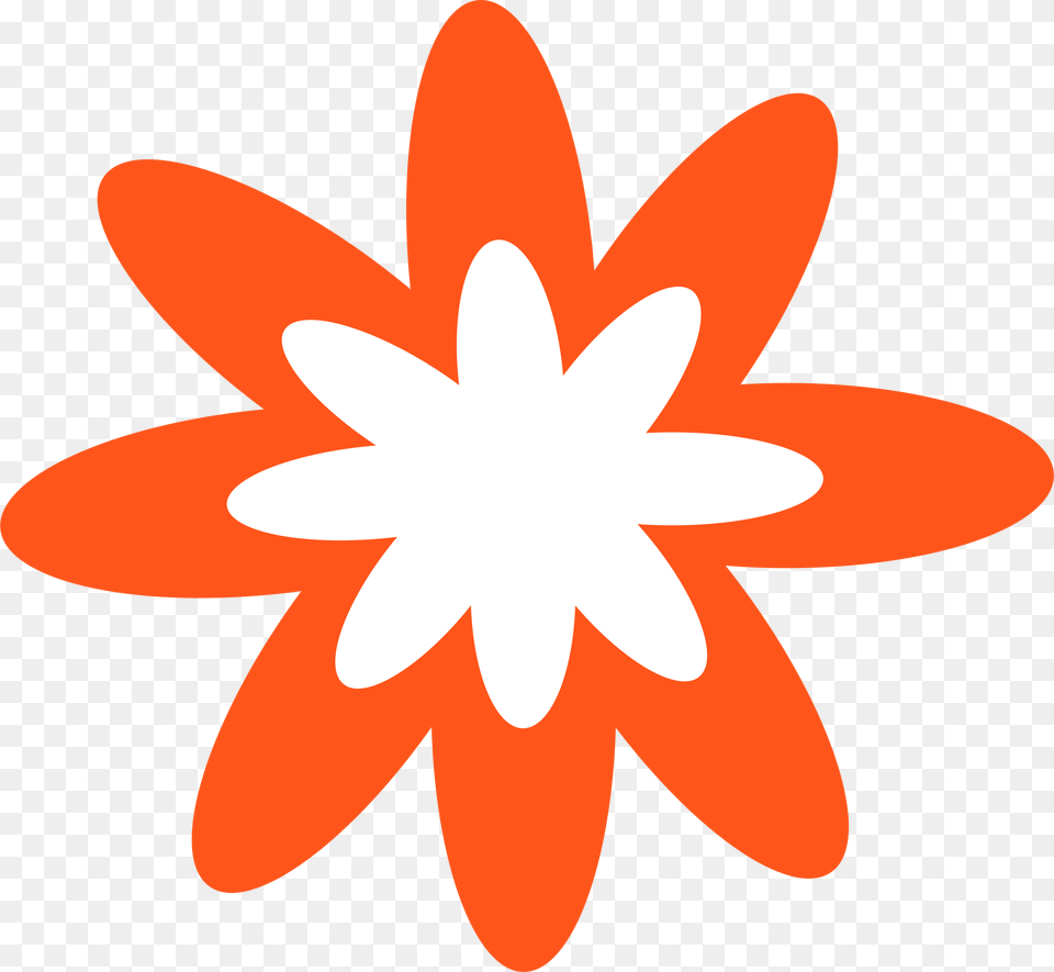 Dark Orange Burst Flower Clip Arts Flower Favicon, Daisy, Plant, Animal, Fish Free Transparent Png
