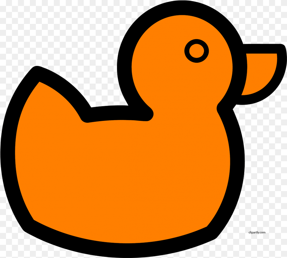 Dark Orange Color Baby Duck Clipart Orange Duck Clipart, Animal, Bird, Astronomy, Moon Free Png