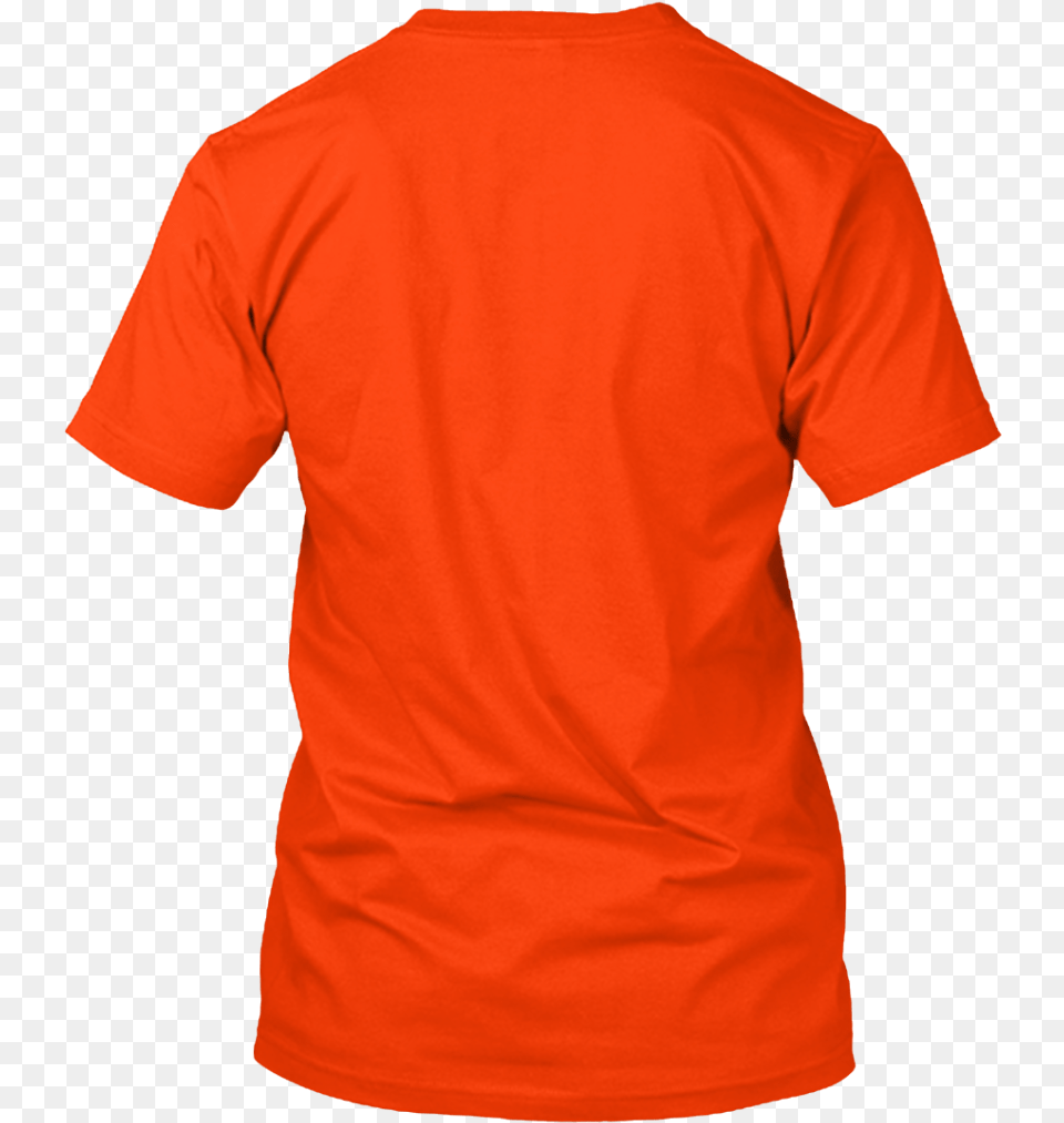 Dark Orange T Shirt Front And Back, Clothing, T-shirt Png