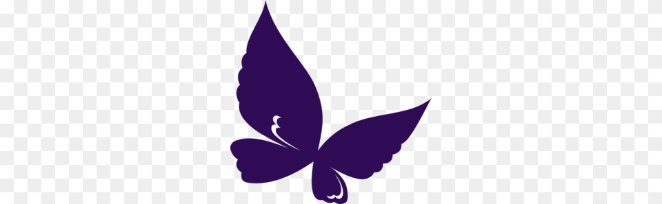 Dark Purple Butterfly Clip Art, Leaf, Plant, Flower, Silhouette Free Png