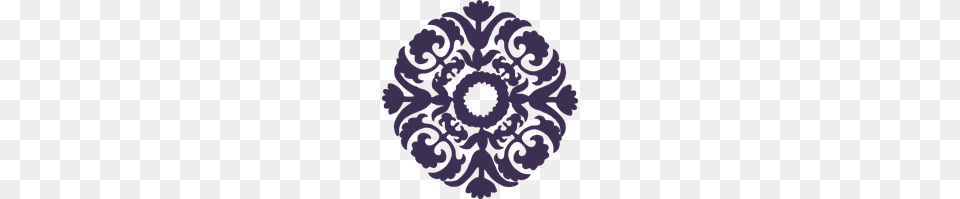 Dark Purple Paisley Flower Clip Art For Web, Floral Design, Graphics, Home Decor, Pattern Free Transparent Png