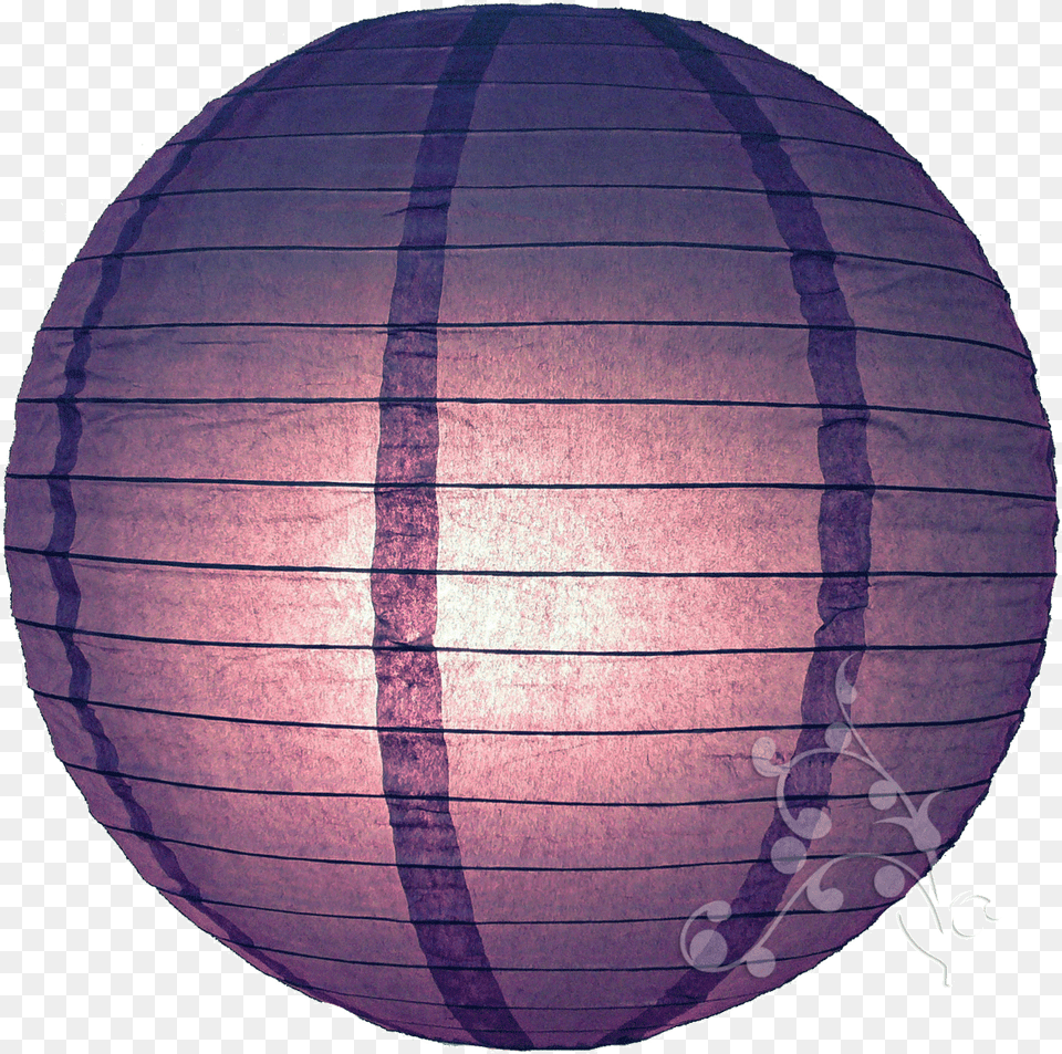 Dark Purple Round Paper Lantern, Lamp, Lampshade, Sphere Png