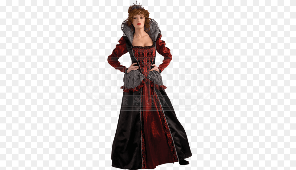 Dark Queen Womens Evil Witch Victorian Gothic Skull Gown Halloween Costume, Long Sleeve, Sleeve, Fashion, Dress Png