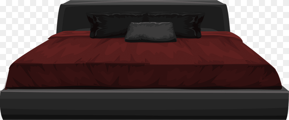 Dark Red Bed Clipart, Furniture, Car, Transportation, Vehicle Free Transparent Png