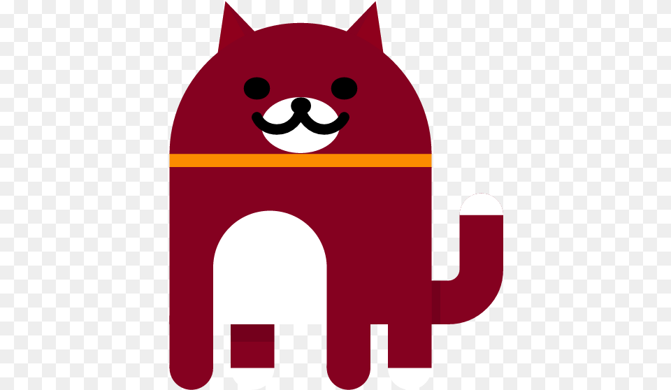Dark Red Cat From Android Nougat Easter Egg Android Neko Red Cat, Plush, Toy, Animal, Bear Free Transparent Png