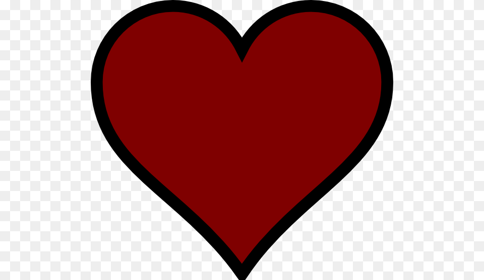 Dark Red Heart Clip Art Free Transparent Png