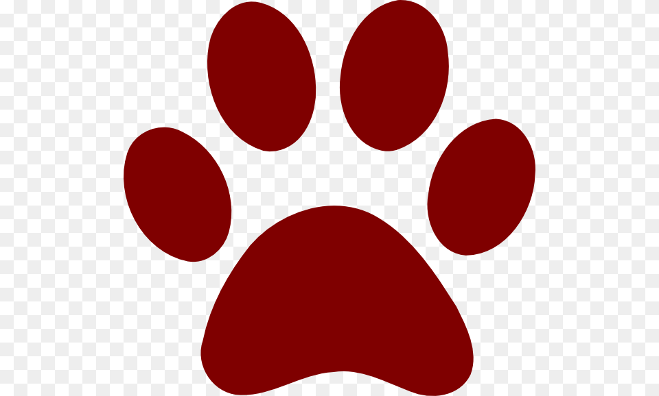 Dark Red Paw Print Clip Art, Head, Person, Face Free Png