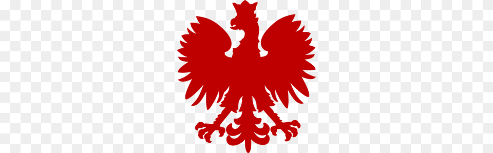 Dark Red Polish Falcon Clip Art, Emblem, Symbol, Baby, Person Png Image