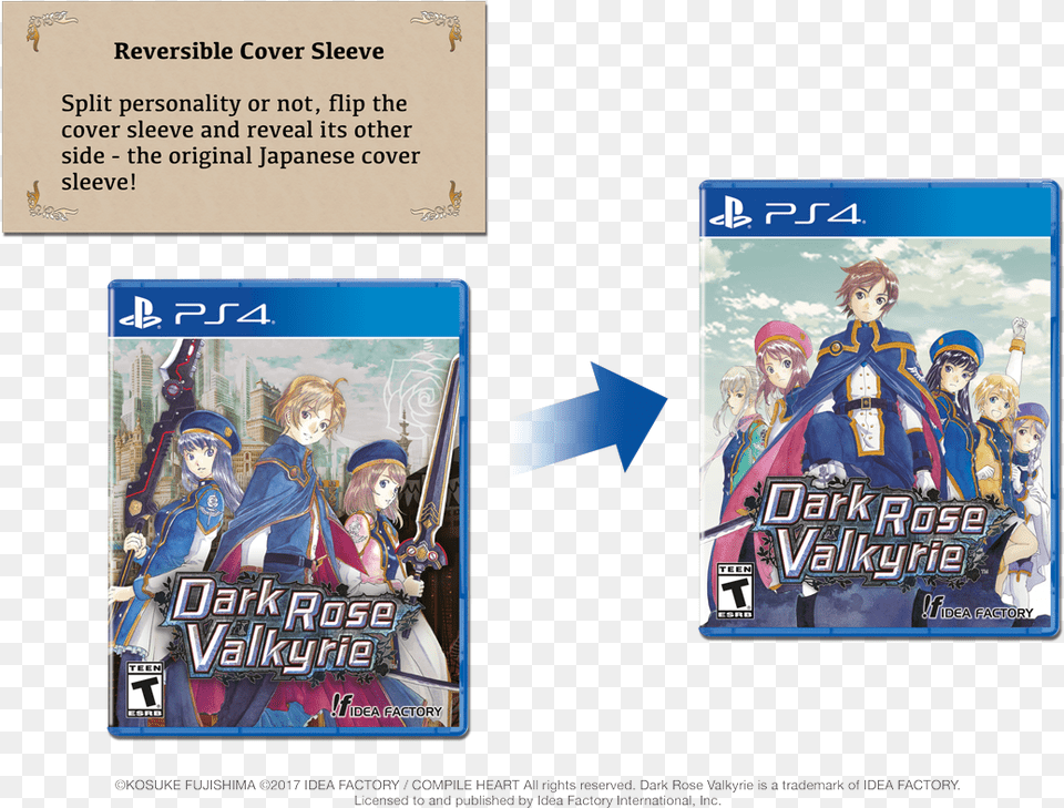 Dark Rose Valkyrie Ps4 Pal, Book, Publication, Comics, Adult Free Png Download