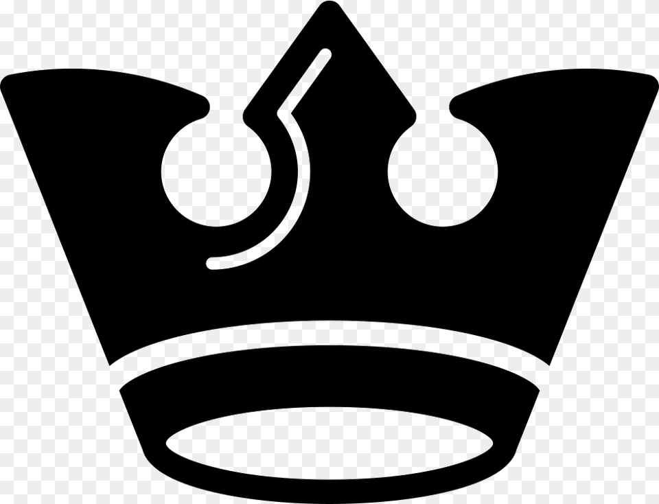 Dark Royal Crown Of Vintage Design Comments King Crown Black And White, Accessories, Stencil, Jewelry, Hot Tub Free Png Download