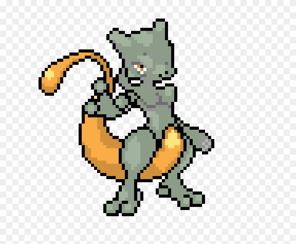 Dark Shiny Mewtwo Pixel Art Maker, Person, Animal, Canine, Fox Png Image