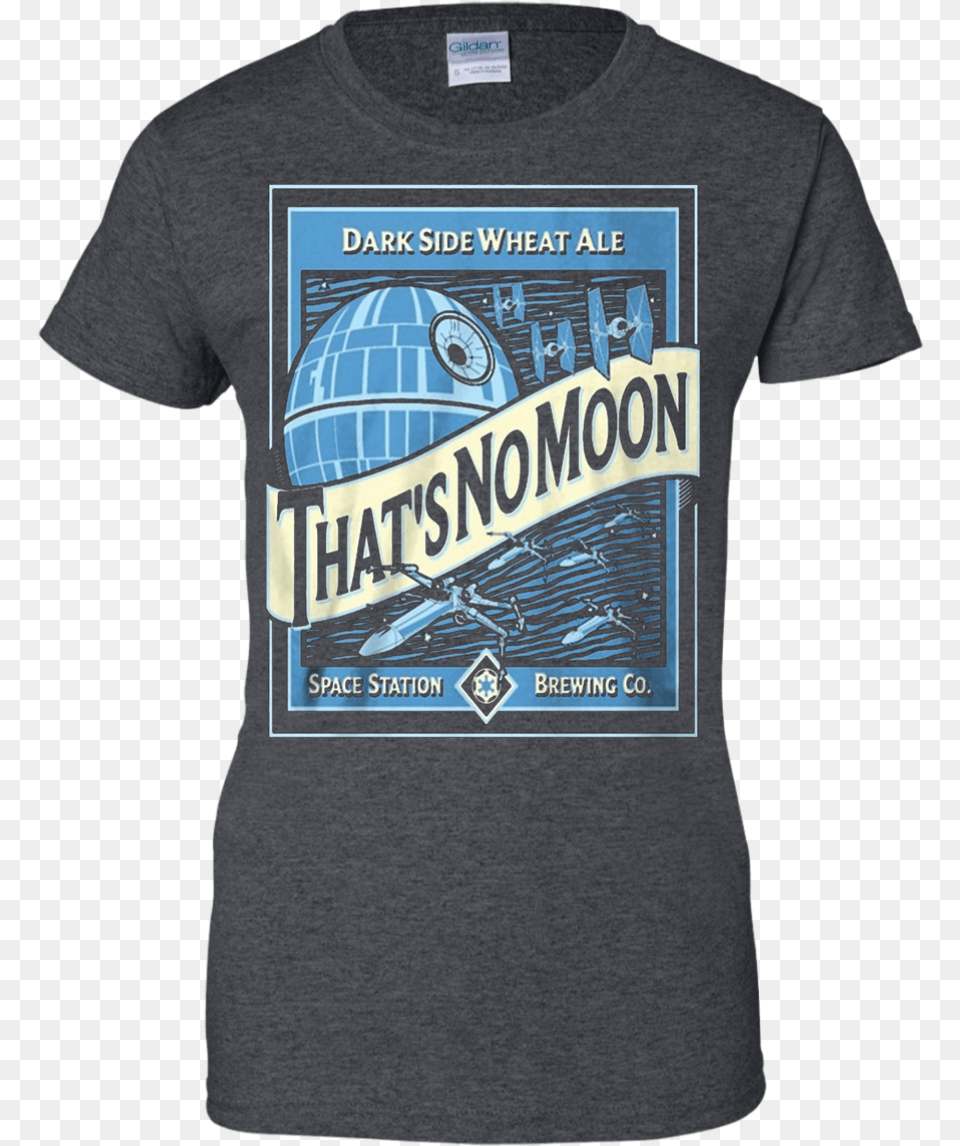 Dark Side Wheat Ale That S No Moon, Clothing, Shirt, T-shirt, Adult Free Png Download