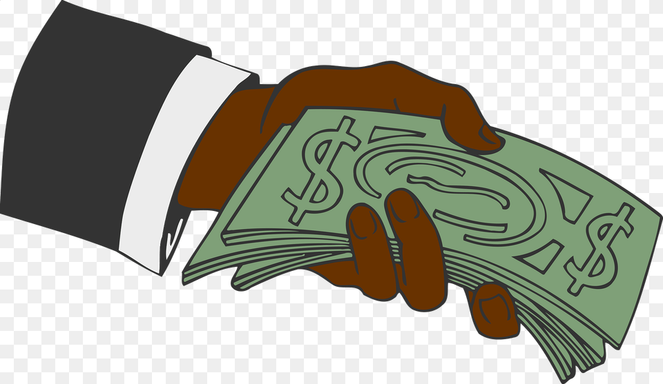 Dark Skin Tone Hand Offering Money Clipart, Animal, Fish, Sea Life, Shark Free Png