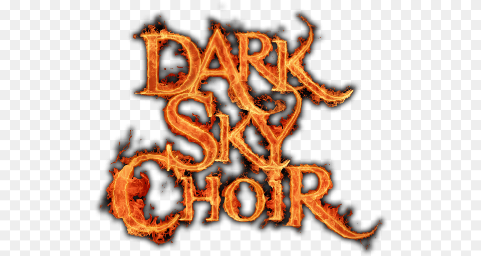 Dark Sky Choir Fire Letter C, Flame, Text Png