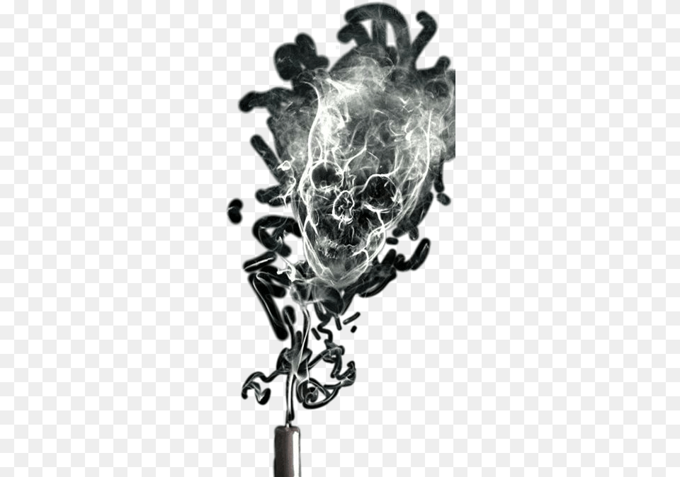 Dark Smoke Skull Effect Black Head Illustration, Adult, Male, Man, Person Png