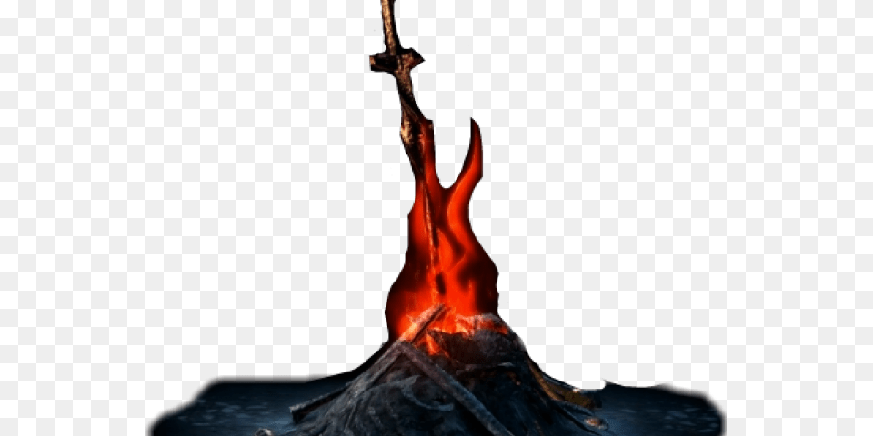 Dark Souls Bonfire, Mountain, Fire, Flame, Nature Free Png Download