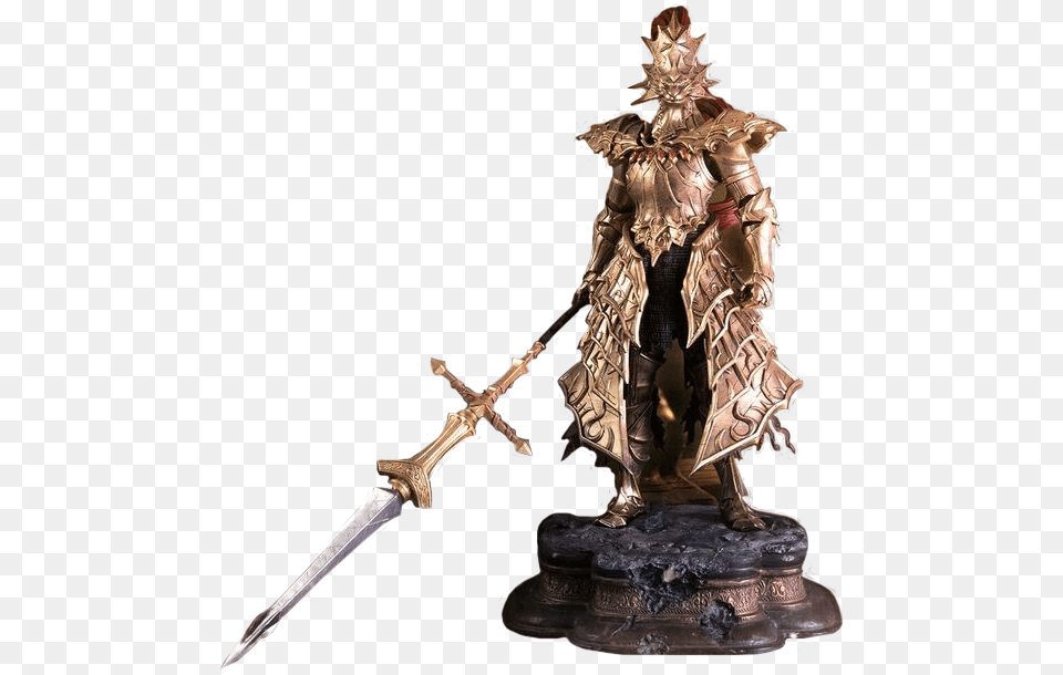 Dark Souls Dragon Slayer Ornstein Statue, Bronze, Weapon, Sword, Knife Free Transparent Png