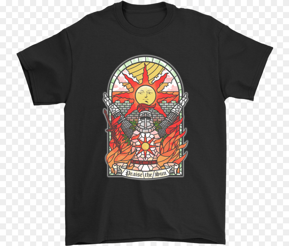 Dark Souls T Shirt Praise The Sun, Clothing, T-shirt, Art, Face Png Image