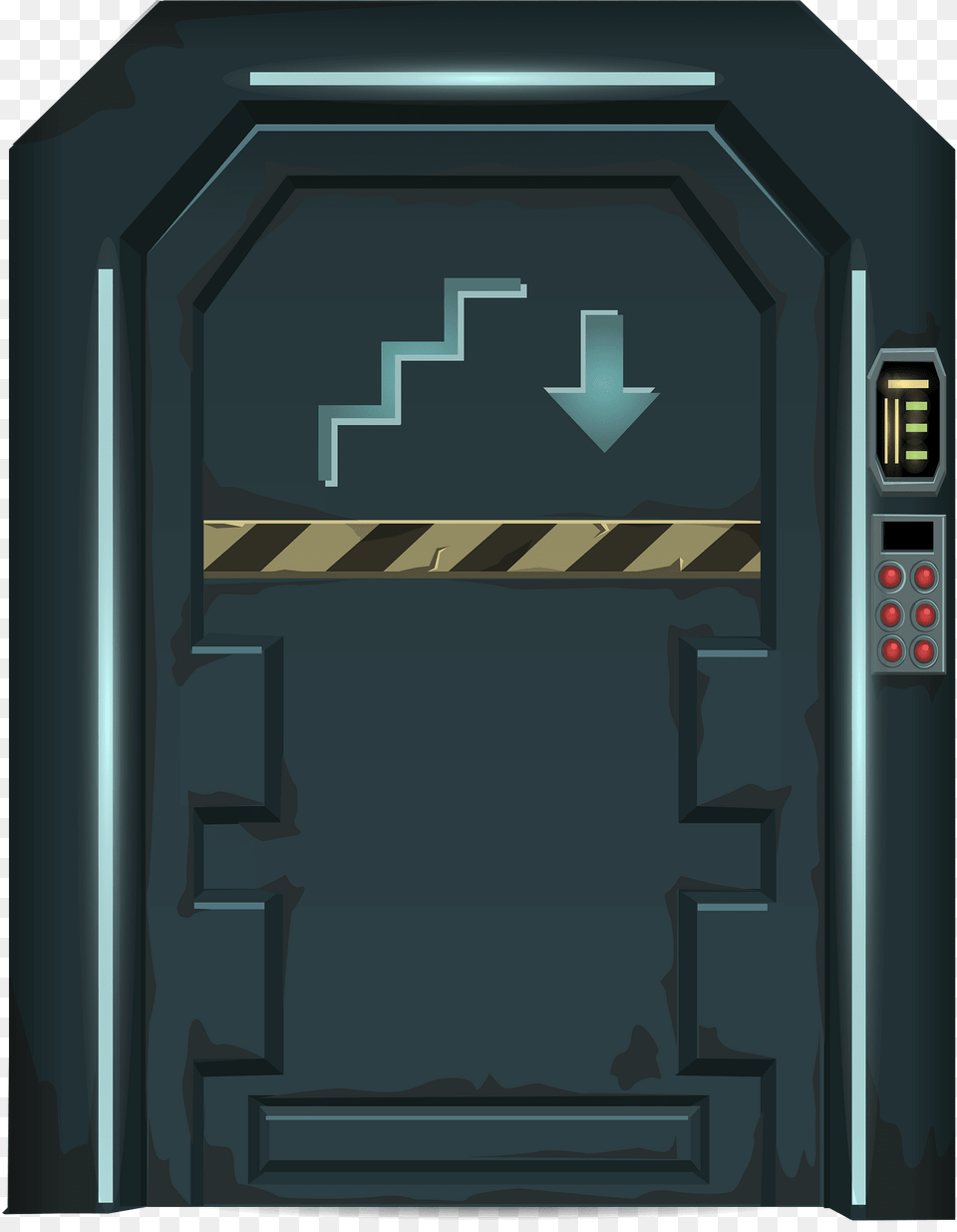 Dark Spaceship Door Clipart, Indoors, Elevator Free Png Download