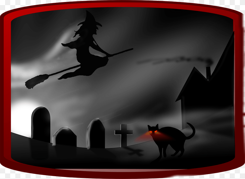 Dark Spooky Landscape Clipart, People, Person, Silhouette, Animal Png