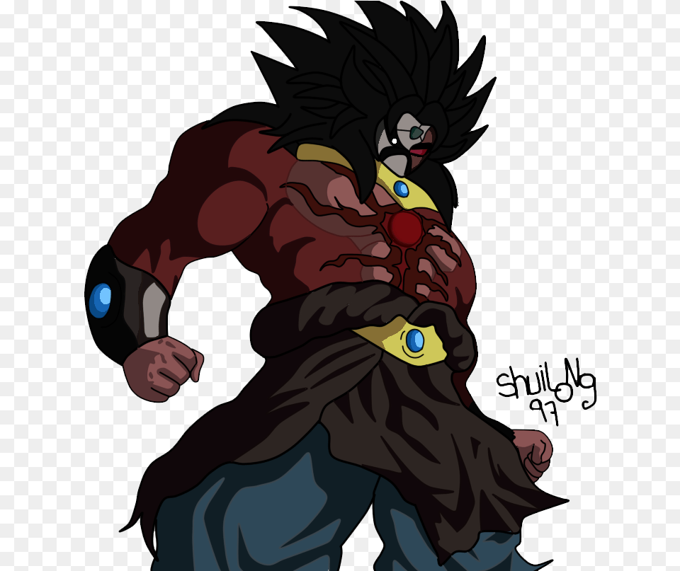 Dark Ssj4 Broly Broly Ssj4 Db Heroes, Book, Comics, Publication, Baby Free Png Download