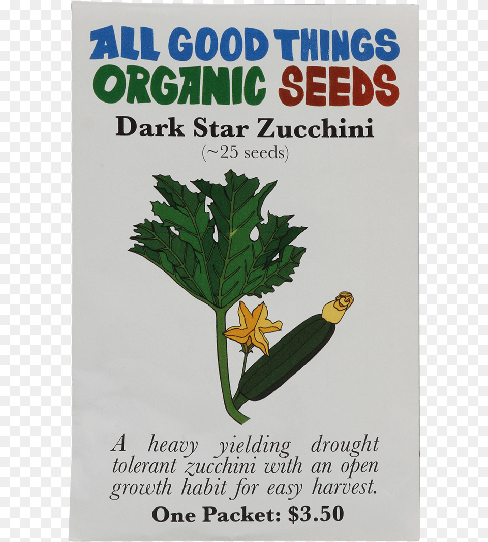 Dark Star Zucchini Snow Peas, Advertisement, Leaf, Plant, Poster Png Image