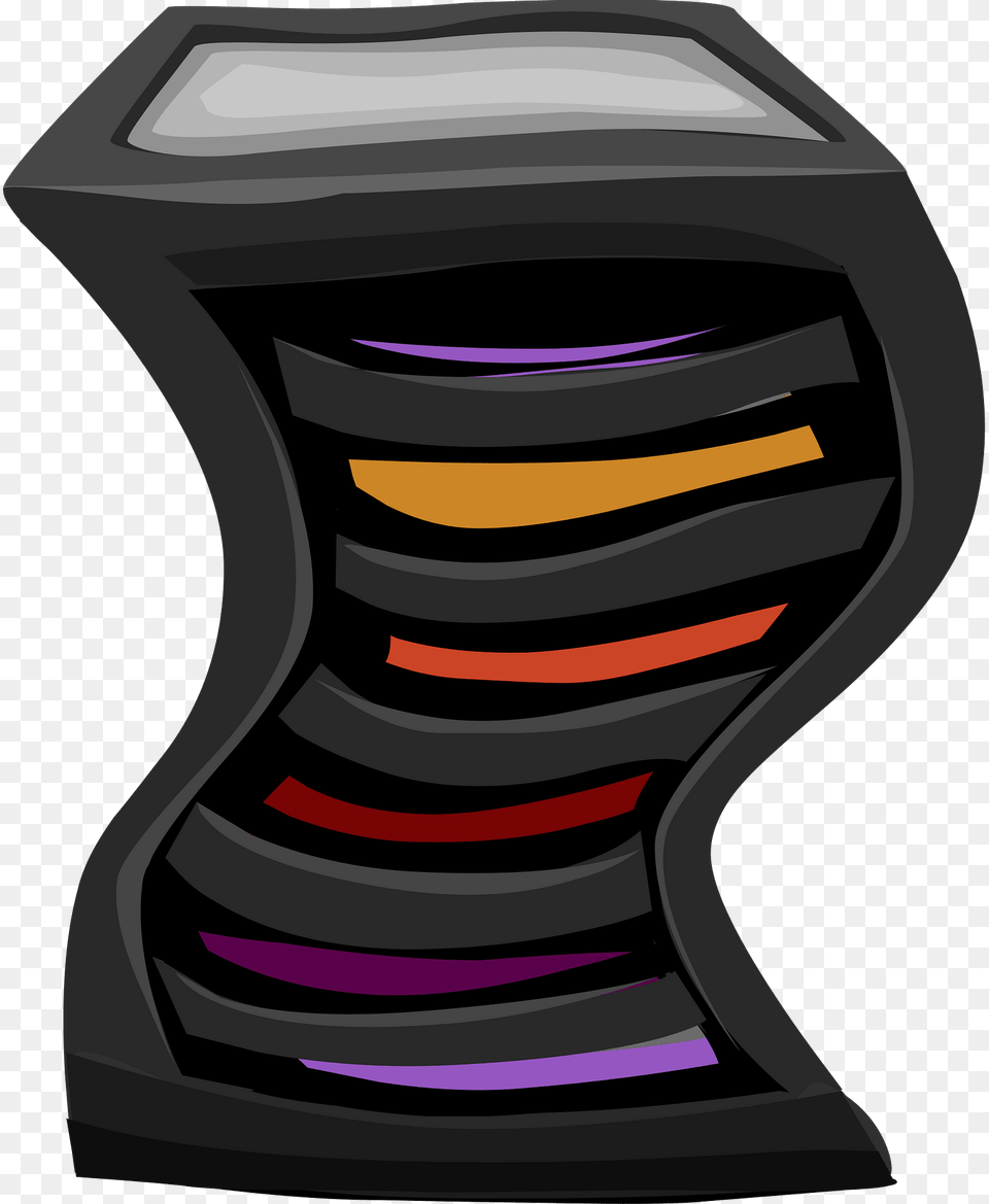 Dark Swirly Multicolor Pedestal Clipart, Jar, Pottery, Urn, Mailbox Free Png
