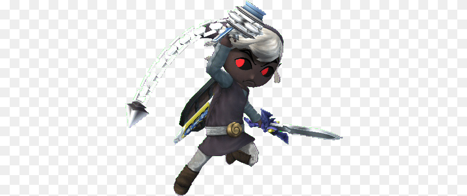 Dark Toon Link Render, Baby, Person, Face, Head Png Image