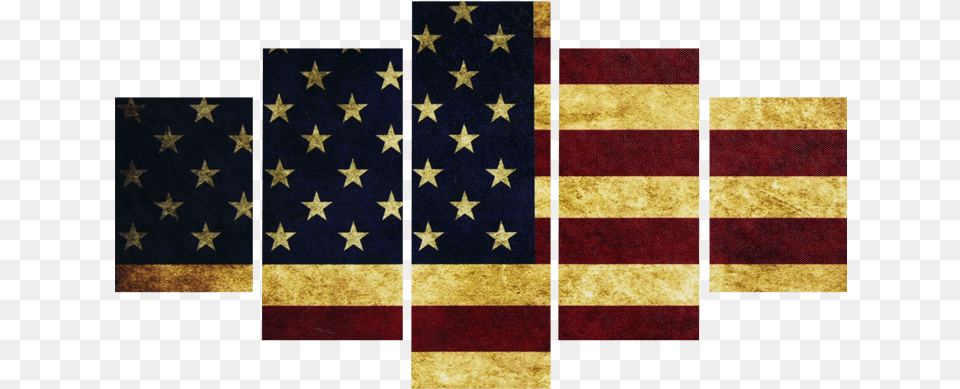 Dark Vintage American Flag Canvas Printsclass Usa Flag, American Flag Png