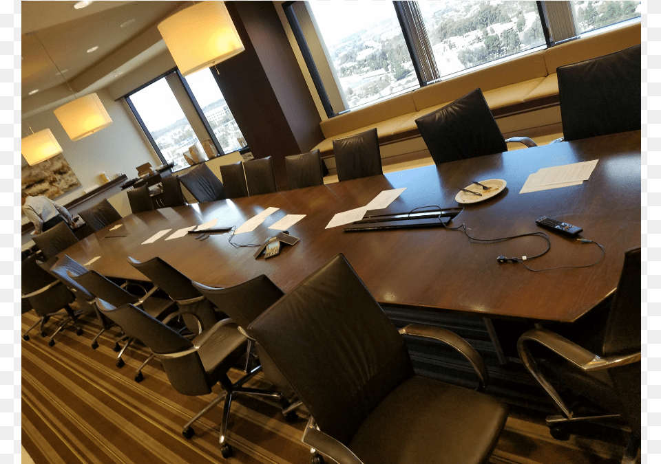 Dark Walnut 2439x5 Conference Table Gently Used, Chair, Room, Office, Meeting Room Free Png Download