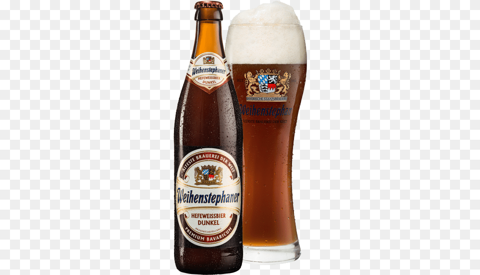 Dark Wheat Beer Weihenstephan Kristall Weisse, Alcohol, Beverage, Lager, Bottle Png Image