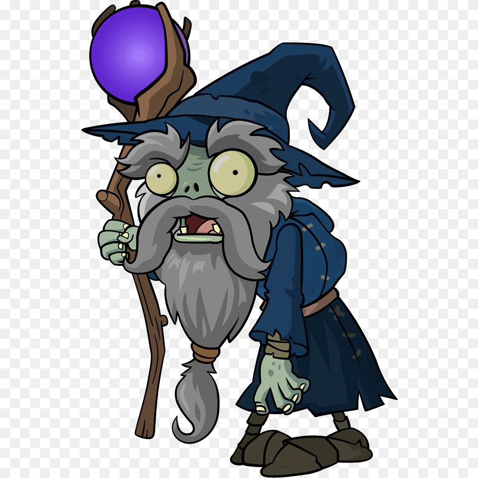 Dark Wizard Plants Vs Zombies Zombie, Book, Comics, Publication, Baby Png Image