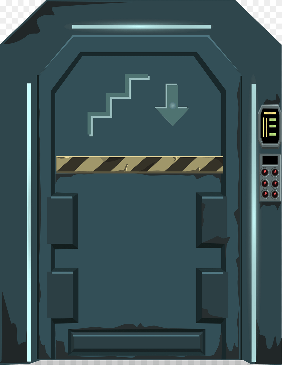 Darkblue Spaceship Door Clipart, Indoors, Elevator Free Png