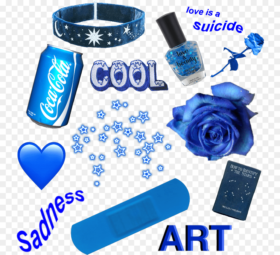 Darkblueaesthetic Darkblue Asthetic Dark Blue Aesthetic Stickers, Tape, Rose, Flower, Plant Free Png