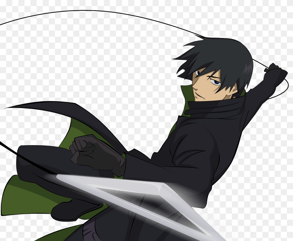 Darker Than Black Hei Male Vector Trace, Publication, Book, Comics, Person Free Png