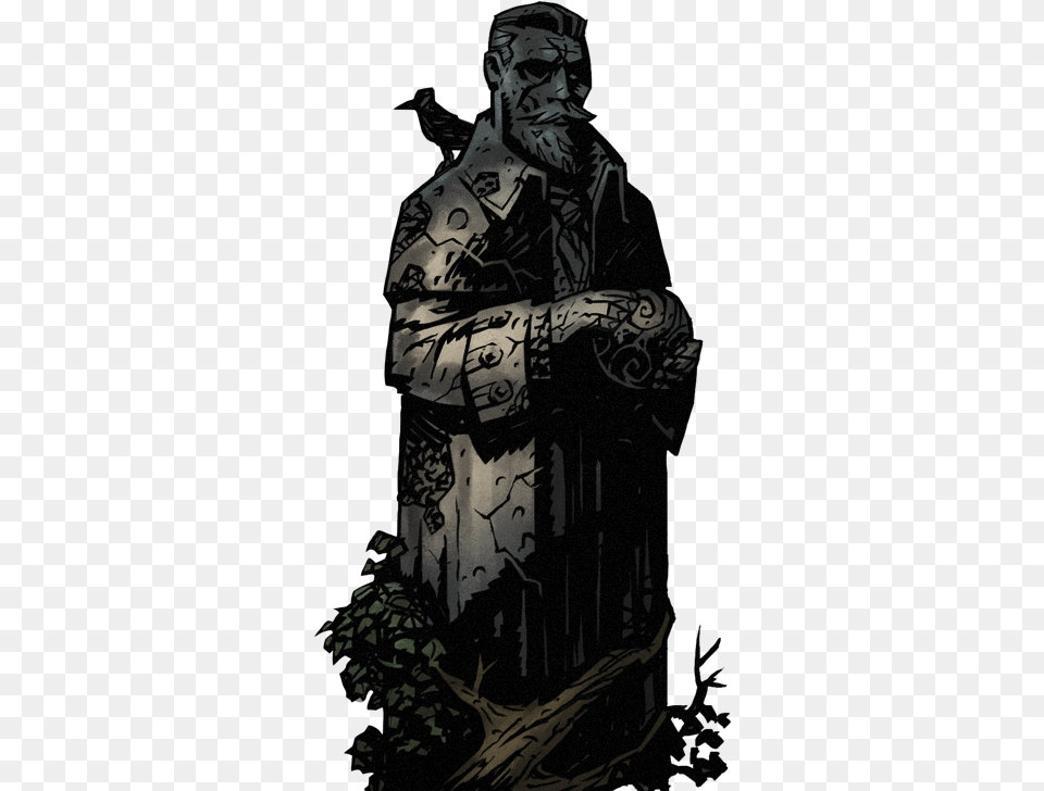 Darkest Dungeons Figures And Darkest Dungeon Ancestor Statue, Person, Skin, Tattoo, Adult Free Png Download