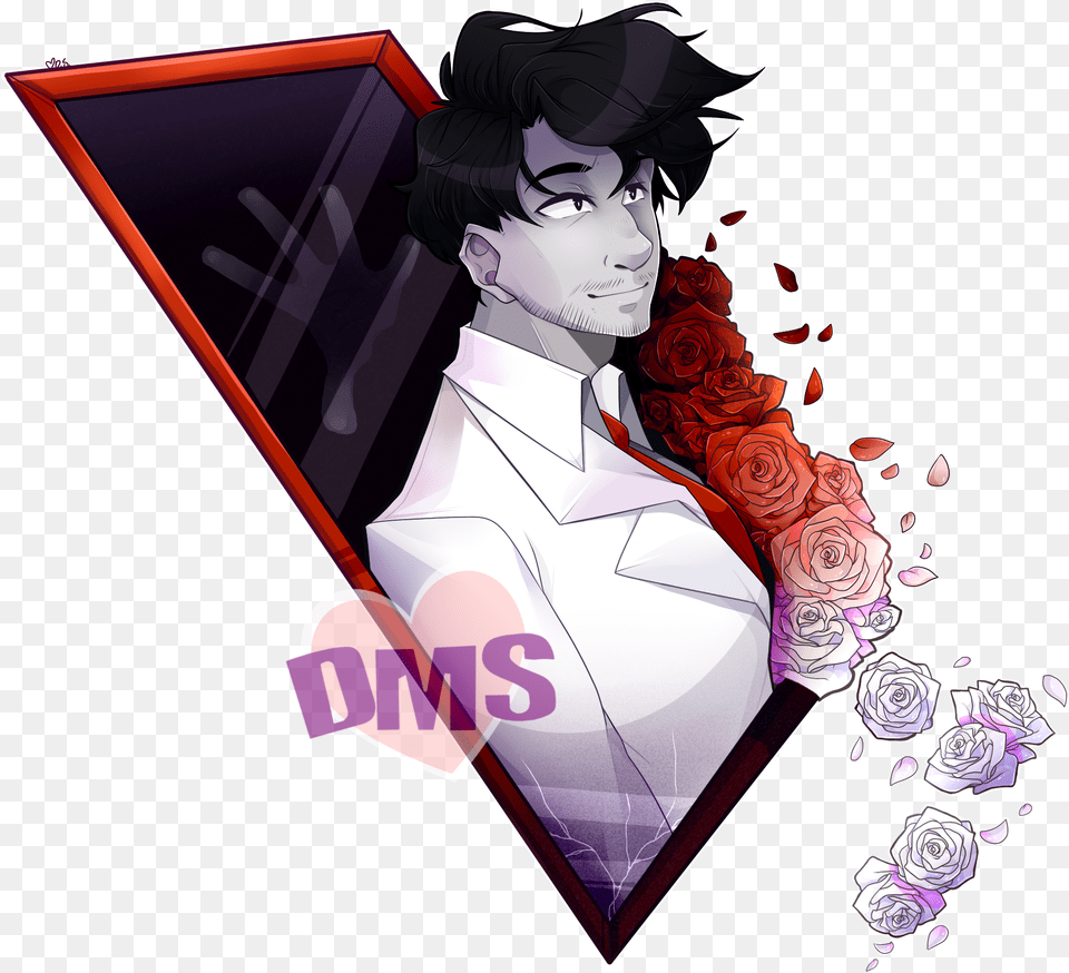 Darkiplier In A White Suit, Graphics, Art, Book, Publication Png