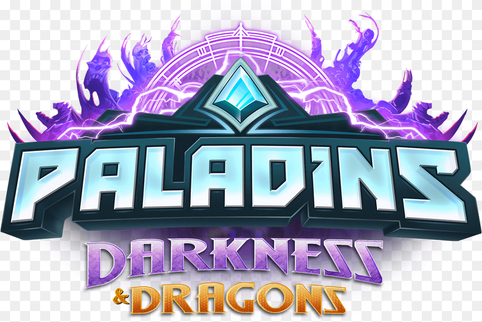 Darkness Dragons Battle Pass Paladins Logo Transparent, Purple, Light Free Png