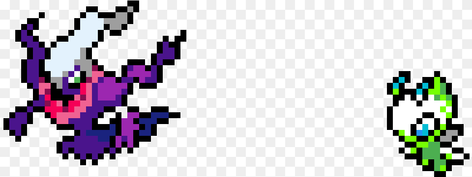 Darkrai And Celibi In Progress Pixel Art Pokemon Darkrai, Purple Png