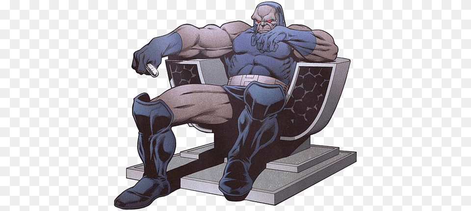 Darkseid Render By Quauntonaut Darkseid Dc, Adult, Furniture, Male, Man Free Png