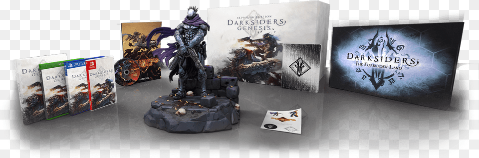 Darksiders Genesis Collector39s Edition, Person, Advertisement, Book, Publication Png Image