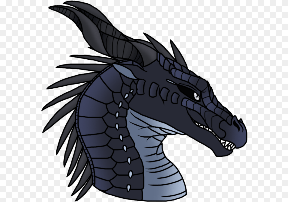 Darkstalker Headshot By Wings Of Fire Nightwing Headshot, Dragon, Person Free Png