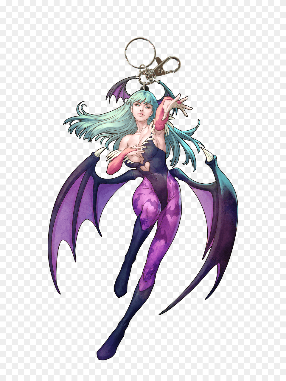 Darkstalkers Morrigan Keychain, Woman, Person, Female, Adult Free Png